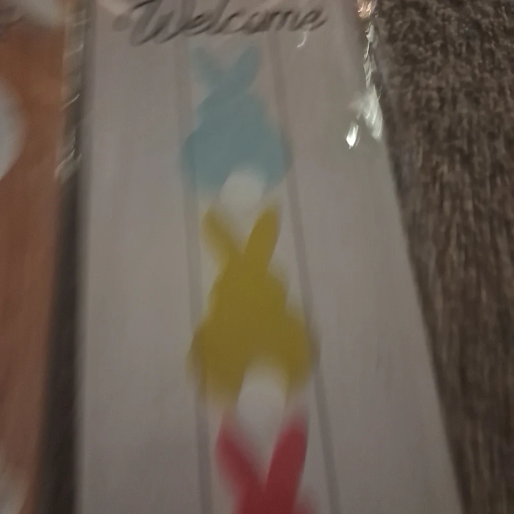 Easter Bunny Welcome Sign Set - Multicolor